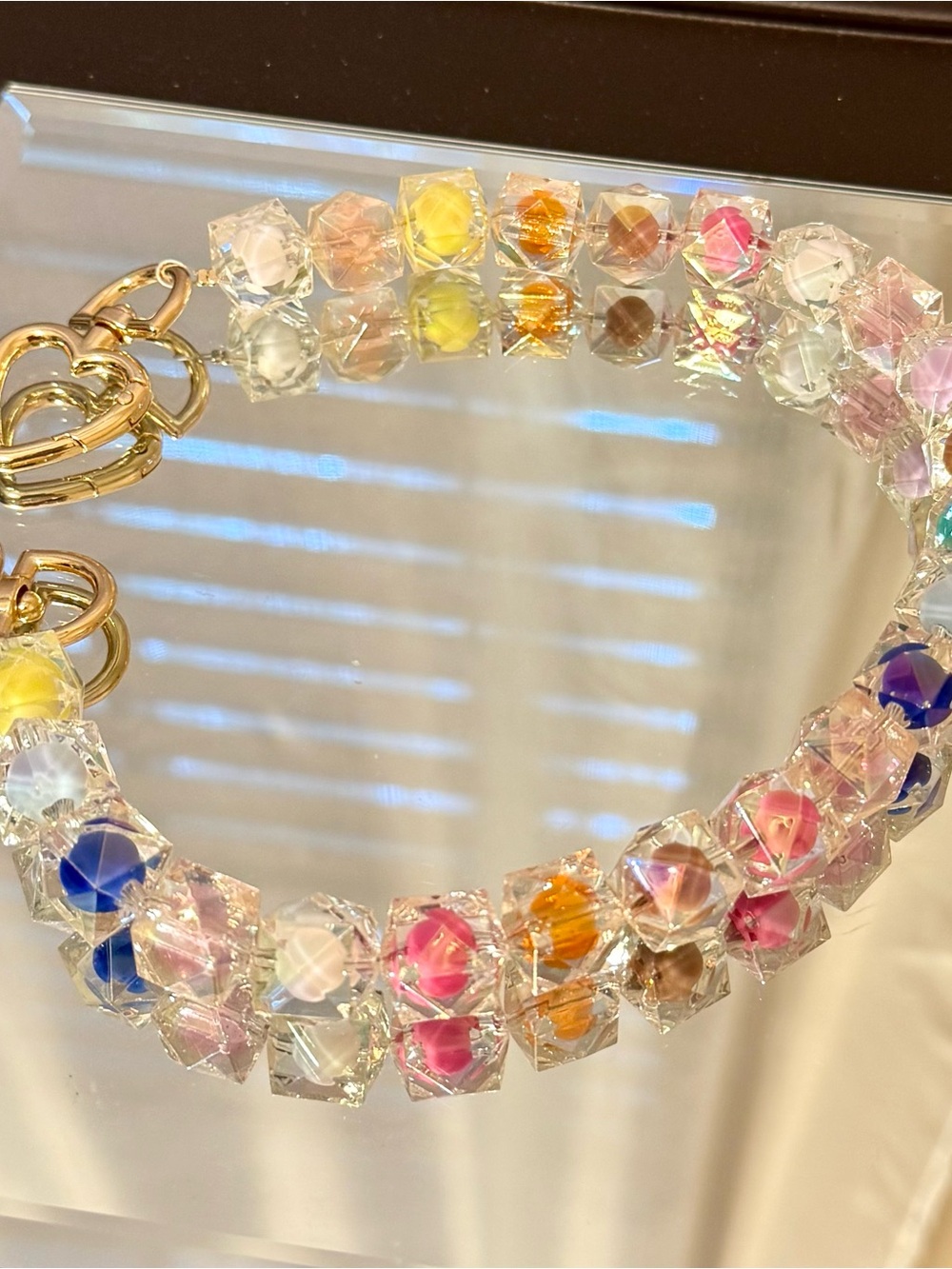Multicolor Crystal Bag Chain - Picture 5 of 8